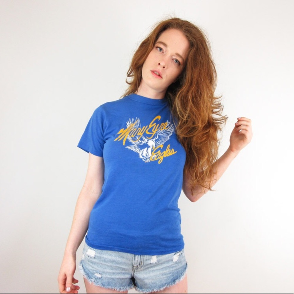 Vintage Blue Eagle Graphic Tee
